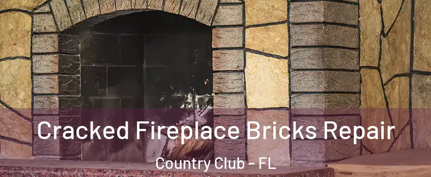  Cracked Fireplace Bricks Repair Country Club - FL