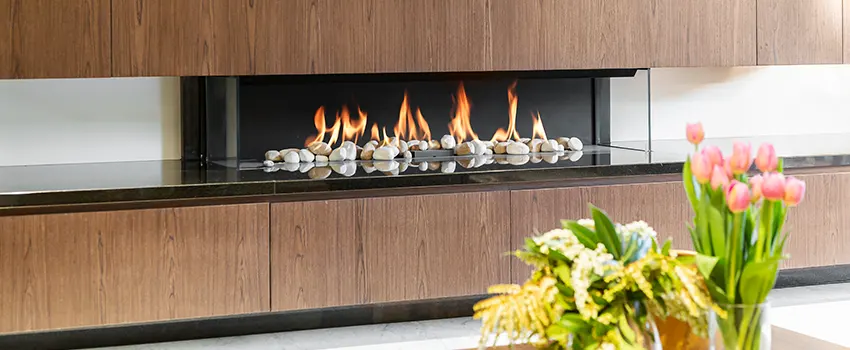 Double-height Fireplace Design Refurbishment in Country Club, Florida